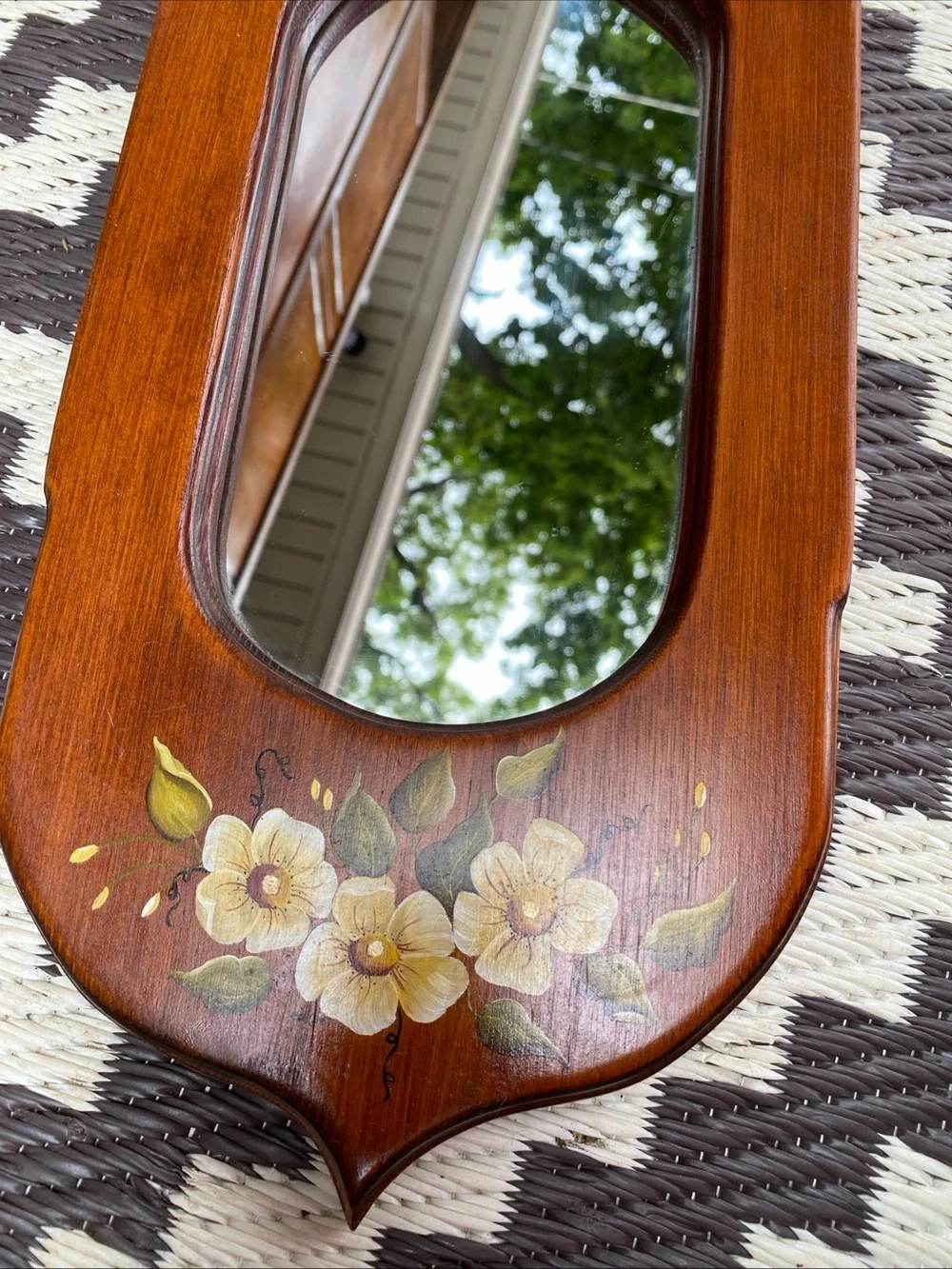 Unmarked brown wooden